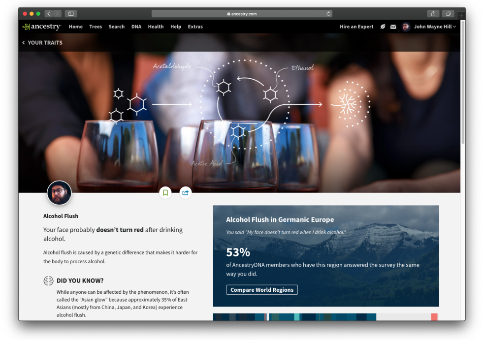Traits Introduction via desktop web.